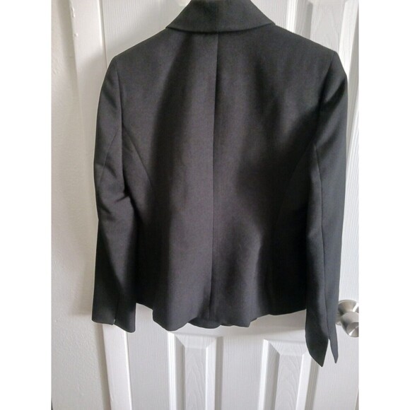 Le Suit Black Suit Set Jacket Blazer & Dress Pants Size 4 Petite Long‎ Sleeve - Picture 6 of 16